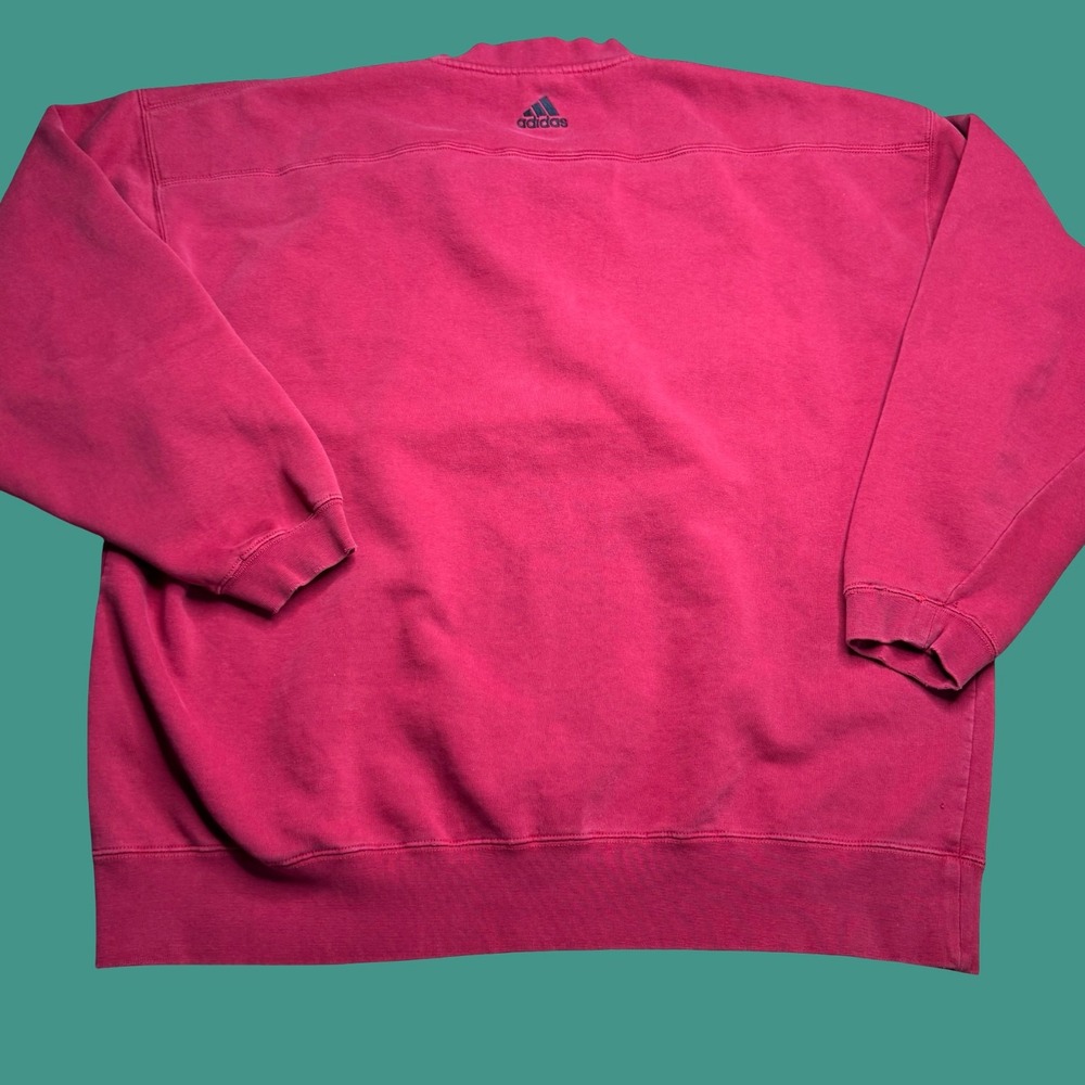 Adidas Nebraska Huskers Sweatshirt XL Red Embroidered NCAA College Vintage Y2K - Picture 13 of 16